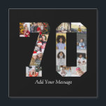 Foto Collage Nummer 70<br><div class="desc">Denna anpassningsbara produkt är där foton är arrangerade för att bilda formen av ett nummer. Det används ofta för milstolpsfiranden som födelsedagar, årsdagar eller prestationer, så att användarna kan visa minnesvärda bilder i en enda, iögonfallande display. Designen erbjuder vanligtvis utrymmen för olika fotostorlekar och orienteringar, vilket säkerställer en visuellt tilltalande...</div>