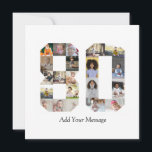 Foto Collage Nummer 80 Julkort<br><div class="desc">Denna anpassningsbara produkt är där foton arrangeras för att bilda formen av ett nummer. Den används ofta för milstolpefiranden som födelsedagar, årsdagar eller prestationer, vilket gör det möjligt för användare att visa minnesvärda bilder i en enda, iögonfallande display. Designen erbjuder vanligtvis utrymmen för olika fotostorlekar och orienteringar, vilket säkerställer en...</div>