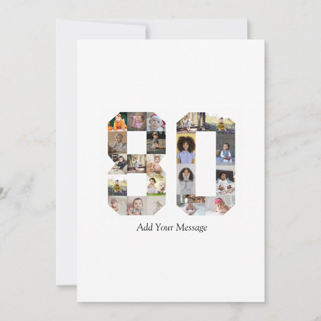 Foto Collage Nummer 80 Kort (Framsida)