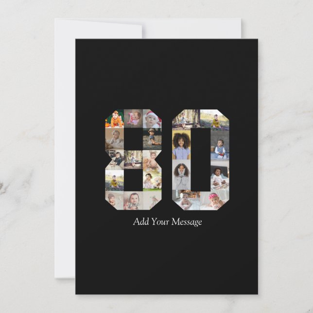 Foto Collage Nummer 80 Meddelande (Framsida)