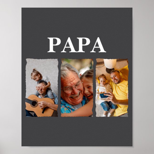 Foto Collage Papa D Present Poster (Framsidan)