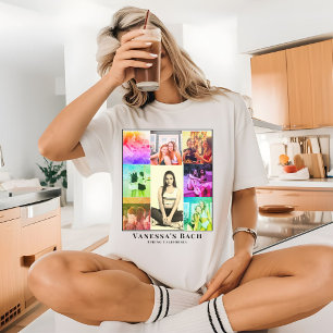 Foto Collage Retro Bild Sjungingsbrud Kompis T Shirt