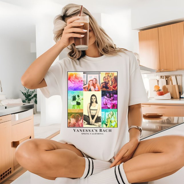 Foto Collage Retro Bild Söster till Brud T-Shirt (Skapare uppladdad)