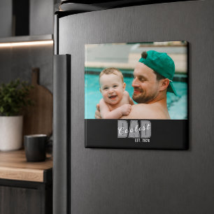 Foto Coolaste Pappa Est. Anpassat År - Pappas Pres Magnet