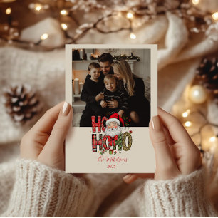 Foto Coquette Ho Ho Ho Santa jul Julkort