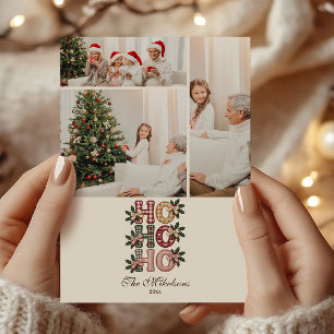 Foto Coquette Rutig Ho Ho Ho Jul Julkort