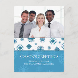 Foto Corporate Season's Greetings Postcards Blue Helg Vykort
