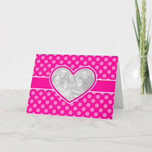 Foto Cutout Heart Valentine Day-mallkort Helgkort