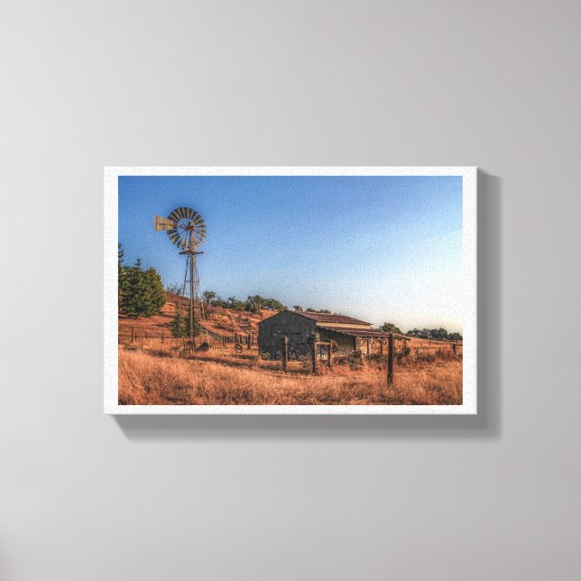 Foto - den gamla Kvarn Canvastryck (Framsida)