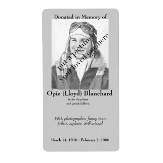 Foto donerat i bokplattans minne ... fraktsedel