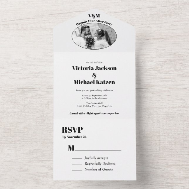 Foto efter minimalistisk Elopement efter Bröllop (Insida)