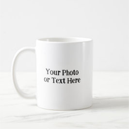 Foto eller text kaffemugg
