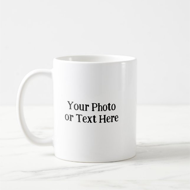 Foto eller text kaffemugg (Vänster)
