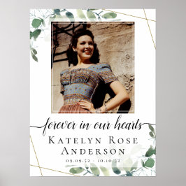 Foto Eukalyptus Begravning Välkomstskylt Poster