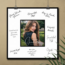 Foto Examen Autograf Svart Kant Poster