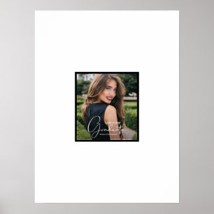 Foto Examen Autograf Svart Kant Poster