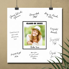 Foto Examensfest Signaturmeddelande Poster