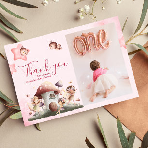 Foto Fairy First Girl's 1st Birthday Tack Kort