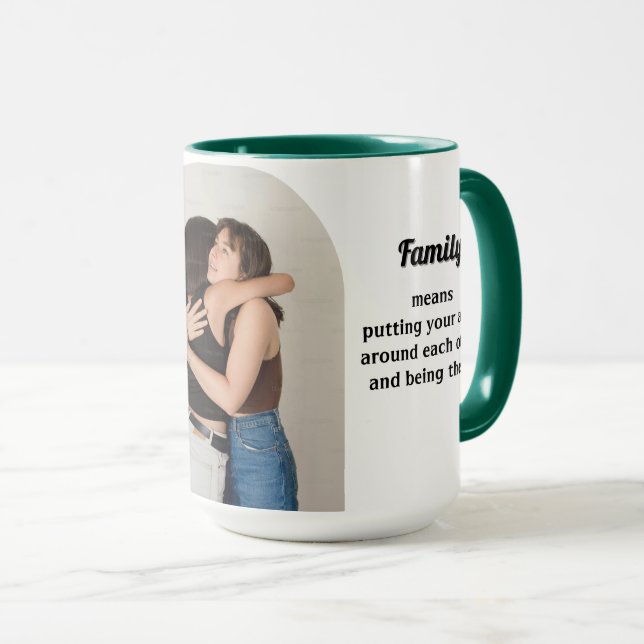 Foto Familj betyder mugg (Framsida höger)