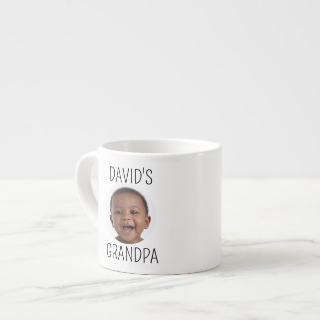 Foto Farfar Espresso Mugg Söt Bebis David Espressomugg (Framsida vänster)
