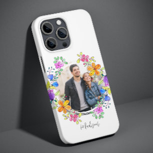 Foto Färgglada Blommor Enkla Moderna Personliga