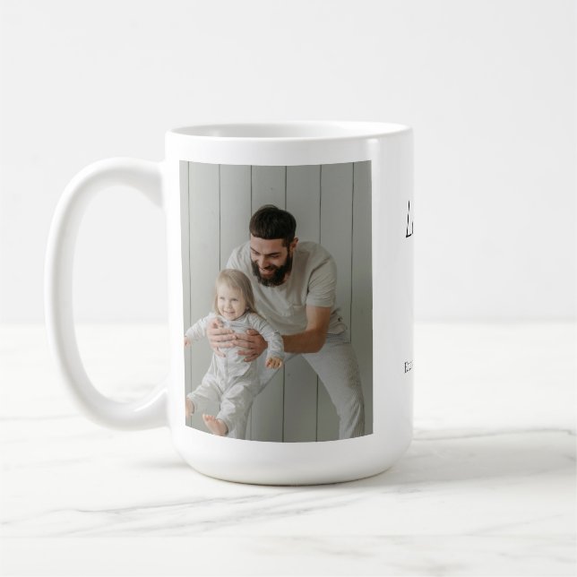 Foto Far's Day Gift med Kids' Namn - Kaffemugg (Vänster)