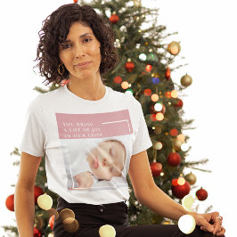 Foto finare Cute Baby | Rosa och vit | Offert T Shirt