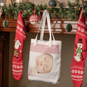 Foto finare Cute Baby   Rosa och vit   Offert Tygkasse