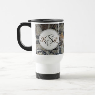 Foto Finare från Driftwood Woodgrain Initial Natur Resemugg