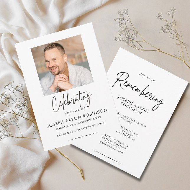 Foto firande av livsminnesgudstjänst  inbjudningar (Skapare uppladdad)