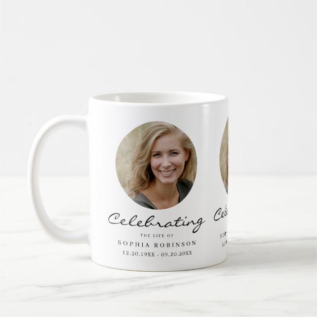 Foto Firande av Livsminnesmärke Kaffemugg (Vänster)