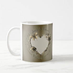 Foto för 8:e Bröllop-årsdagen Ro Heart Kaffemugg