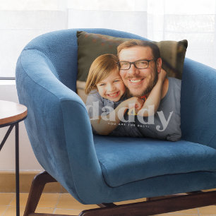 Foto för accentöverlägg för cute-pappa kudde