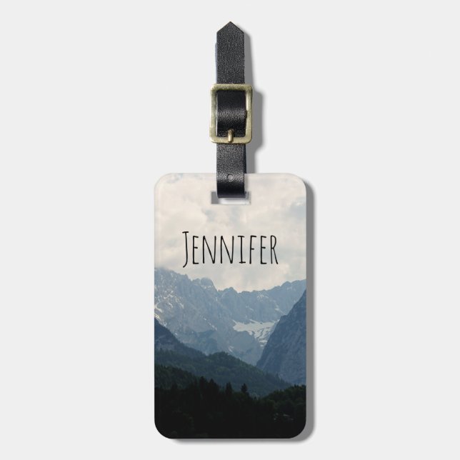 Foto för alpina bergsområden Land Bagagebricka (Vertikal Framsida)