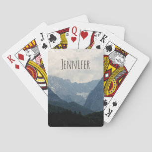 Foto för alpina bergsområden Land Casinokort