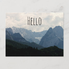 Foto för alpina bergsområden Land Vykort