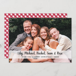 Foto för Anpassningsbar av elegant med minimal God Julkort