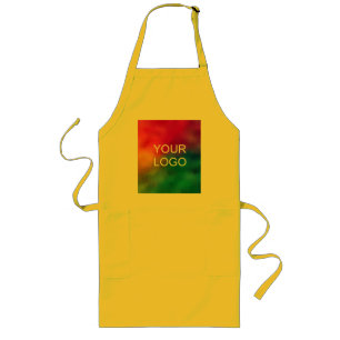 Foto för anpassningsbar Business Upload Add Image  Långt Förkläde
