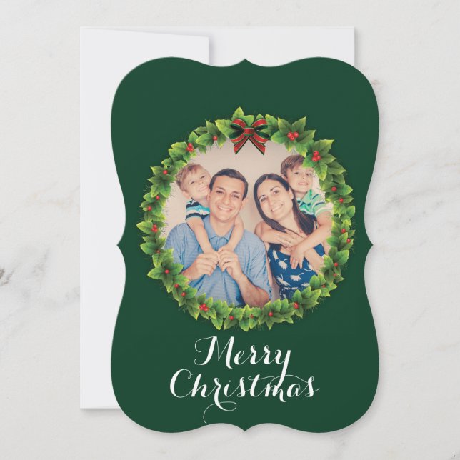 Foto för anpassningsbar God jul WANDERING-familjen Julkort (Framsida)