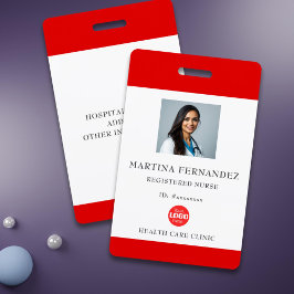 Foto för anpassningsbar Red Registered Nurse Emplo