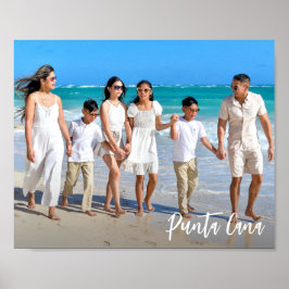 Foto för anpassningsbar Travel Memory Family Poster