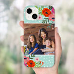 Foto för Anpassningsbarna Bright Blommigt och punk<br><div class="desc">personlig av telefonfoto med anpassningsbarna. Den här söta, giftiga designen har en färgstark blommigt gräns runt foto- och abstraktens punktbakgrund. Använda designen verktyg om du vill välja valfri bakgrund färg, lägga till fler foton och texter och skapa ett unikt foto av typen foto fon. Vår söt anpassningsbar fotot fodral gör...</div>