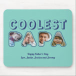 Foto för Anpassningsbarna Cute Pappa Cutout  Fars  Musmatta<br><div class="desc">Personlig Fars dag-gåva till pappa för att fira Fars dag. Vare sig det gäller en ny pappa, stepdad, gammal och klassisk pappa eller pappa-till-bli, kommer anpassningsbarna att få dig täckt. Du kan ändra texten till önskad ordalydelse och ladda upp ett eget foto till anpassningsbarna. Få något minnesvärt och speciellt för...</div>