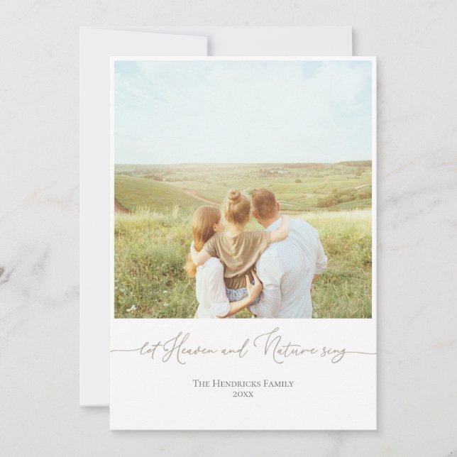 Foto för Anpassningsbarna Helgdag-kort för neutral Julkort (Framsida)