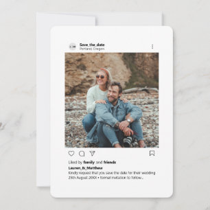 Foto för Anpassningsbarna Instagram Stil Modern Ro Spara Datumet