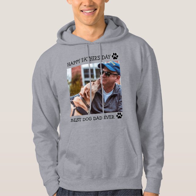 Foto för Anpassningsbarna Lycklig Fars dag Bästa H Hoodie (Framsida)