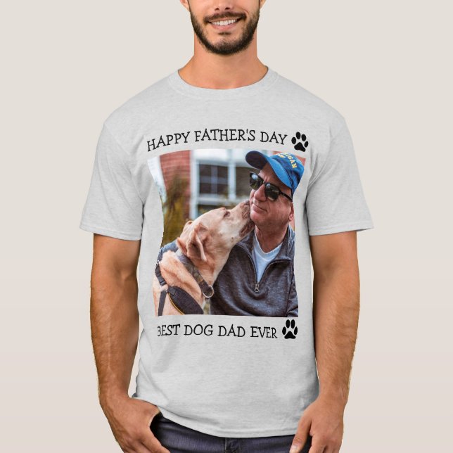 Foto för Anpassningsbarna Lycklig Fars dag Bästa H T Shirt (Framsida)