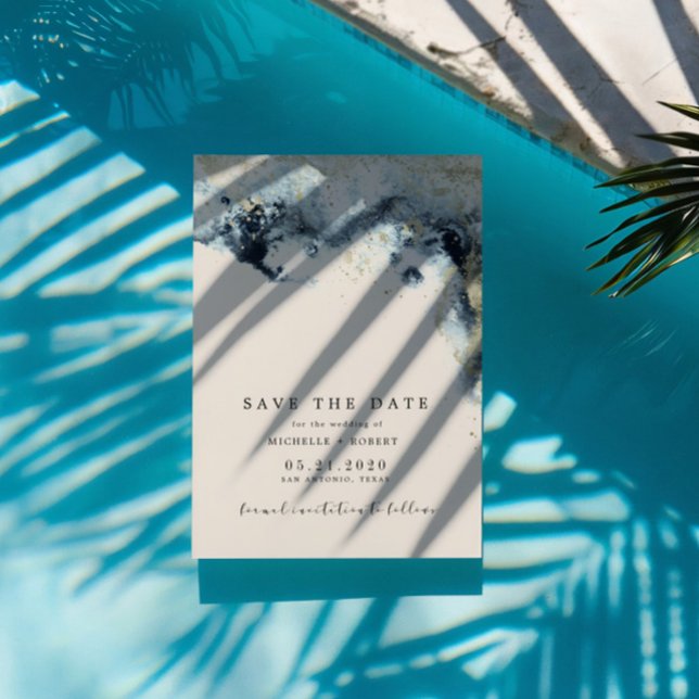 Foto för att spara datum för Vinkara vattenfärg Inbjudningar (Skapare uppladdad)