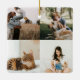 Foto för åtta foto-kvadratfärger, minimalt familje julgransprydnad keramik (Baksida)