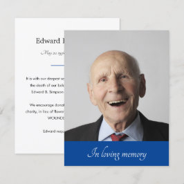 Foto för avbrutet aviseringsmeddelande för blått i inbjudningar